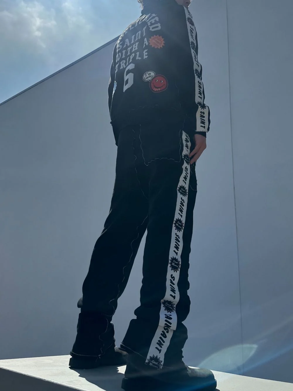 X A Love Movement Appliqué Hoodie - Image 3