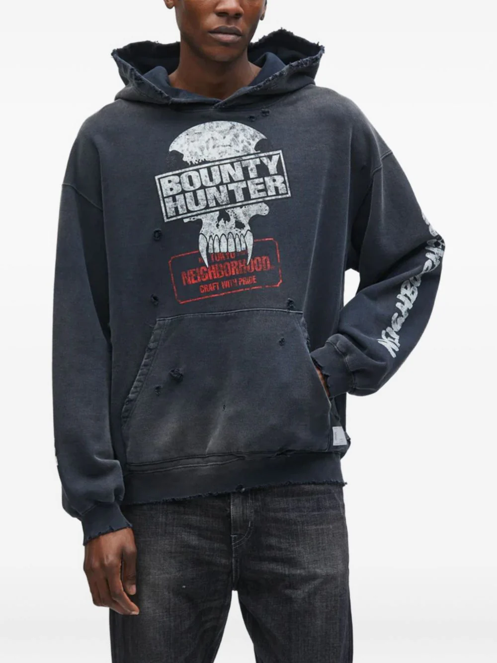 X Bounty Hunter Graphic-Print Hoodie - Image 2