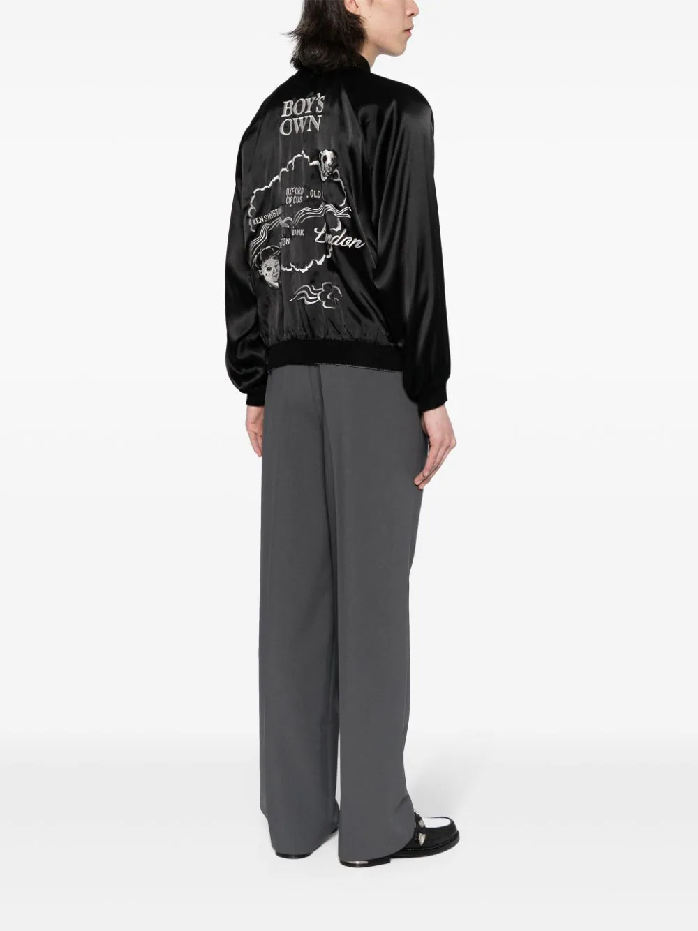 X Boy's Own Embroidered Bomber Jacket - Image 2