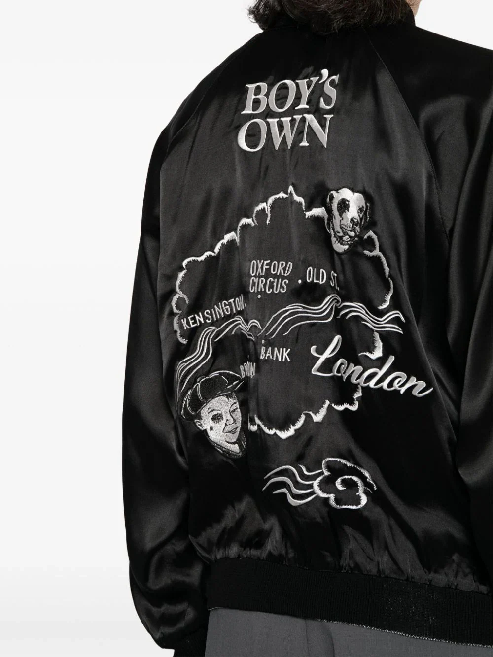 X Boy's Own Embroidered Bomber Jacket - Image 4