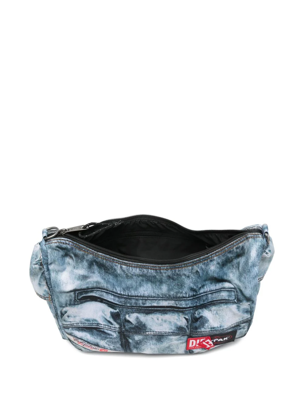 X Diesel Denim-Effect Shoulder Bag - Image 4
