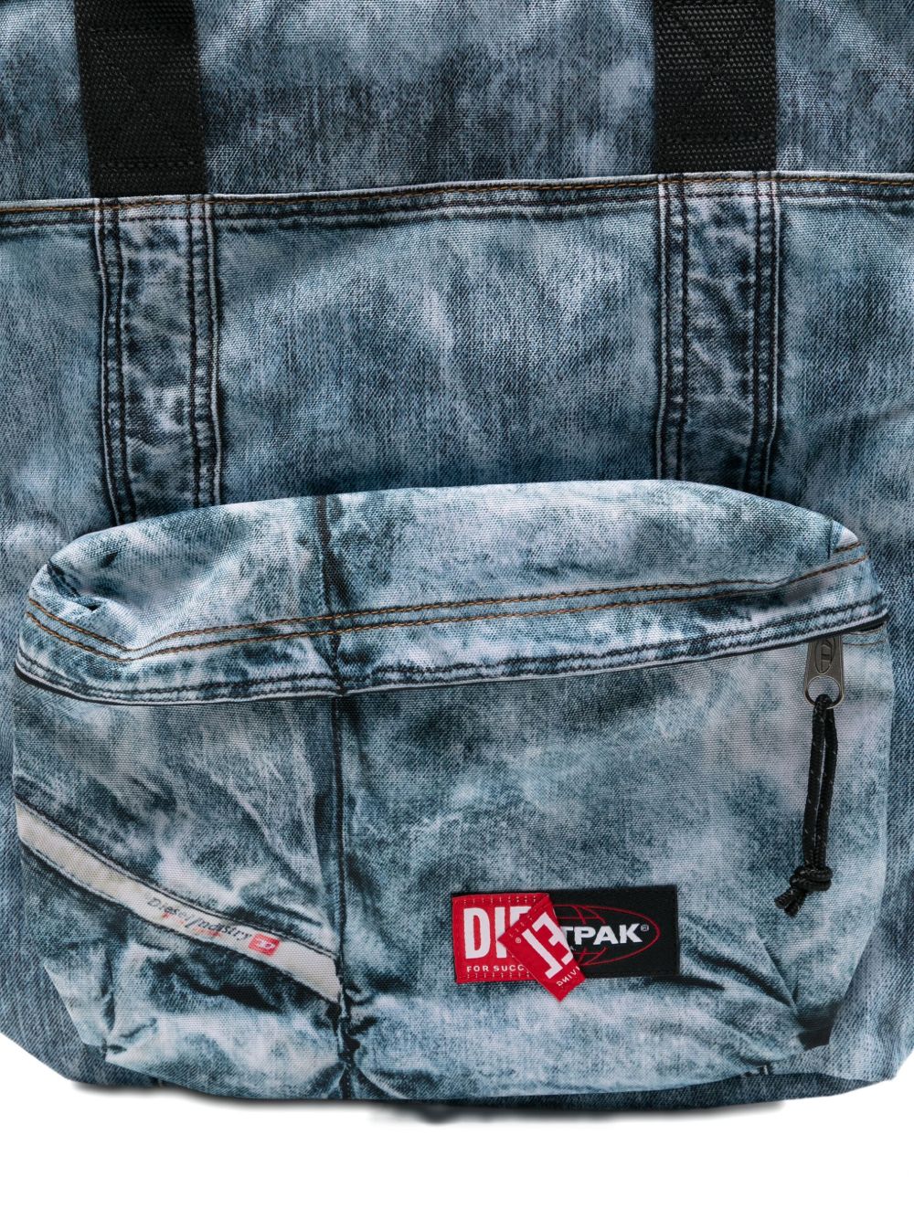 X Diesel Denim-Effect Tote Bag - Image 3