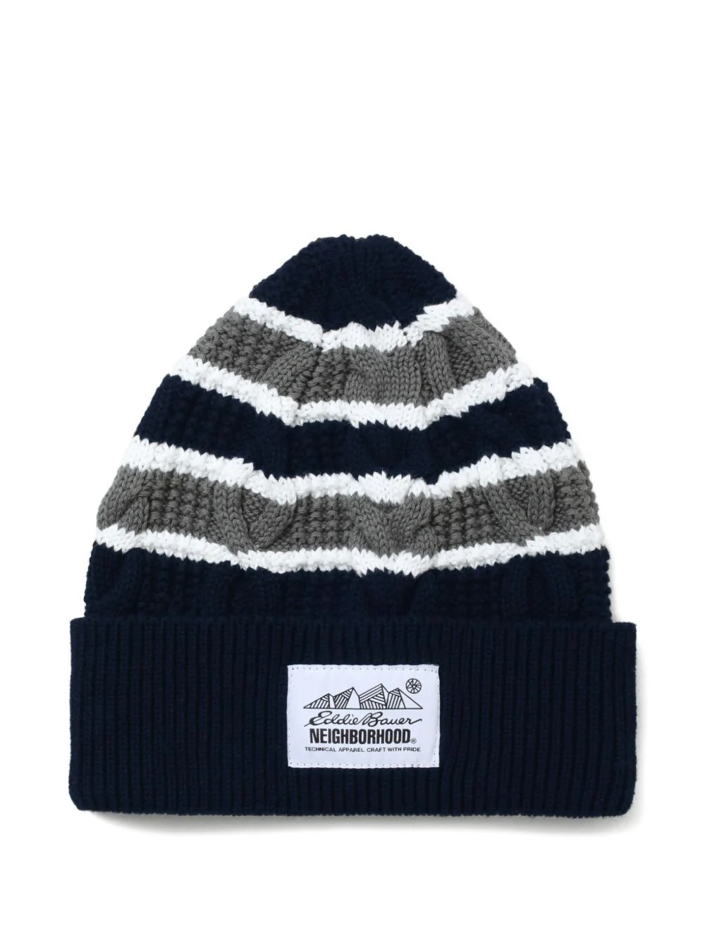 X Eddie Bauer Striped Beanie Hat