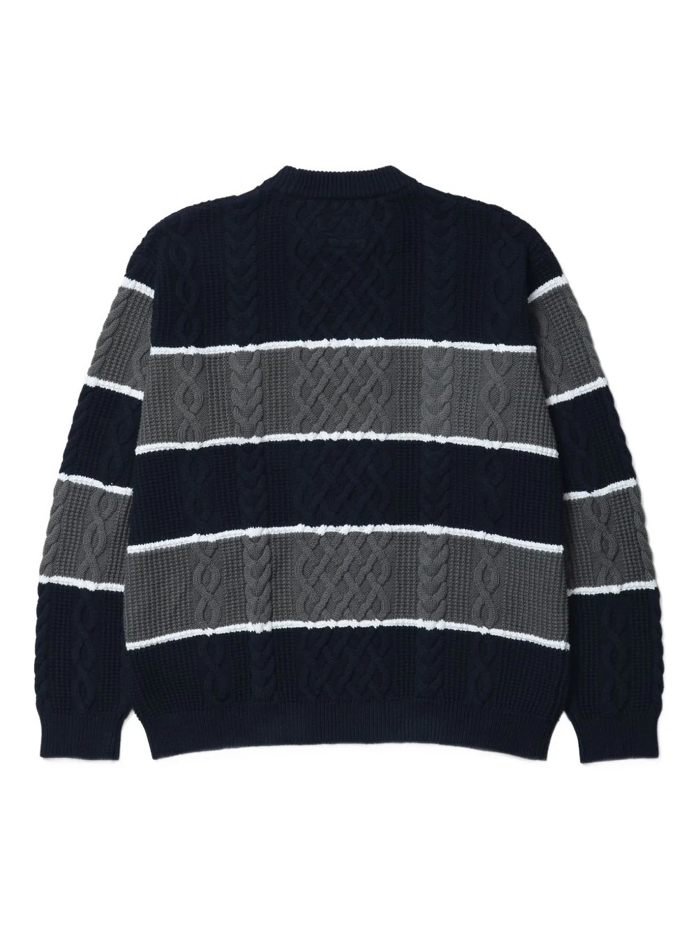 X Eddie Bauer Striped Cable-Knit Sweater - Image 2