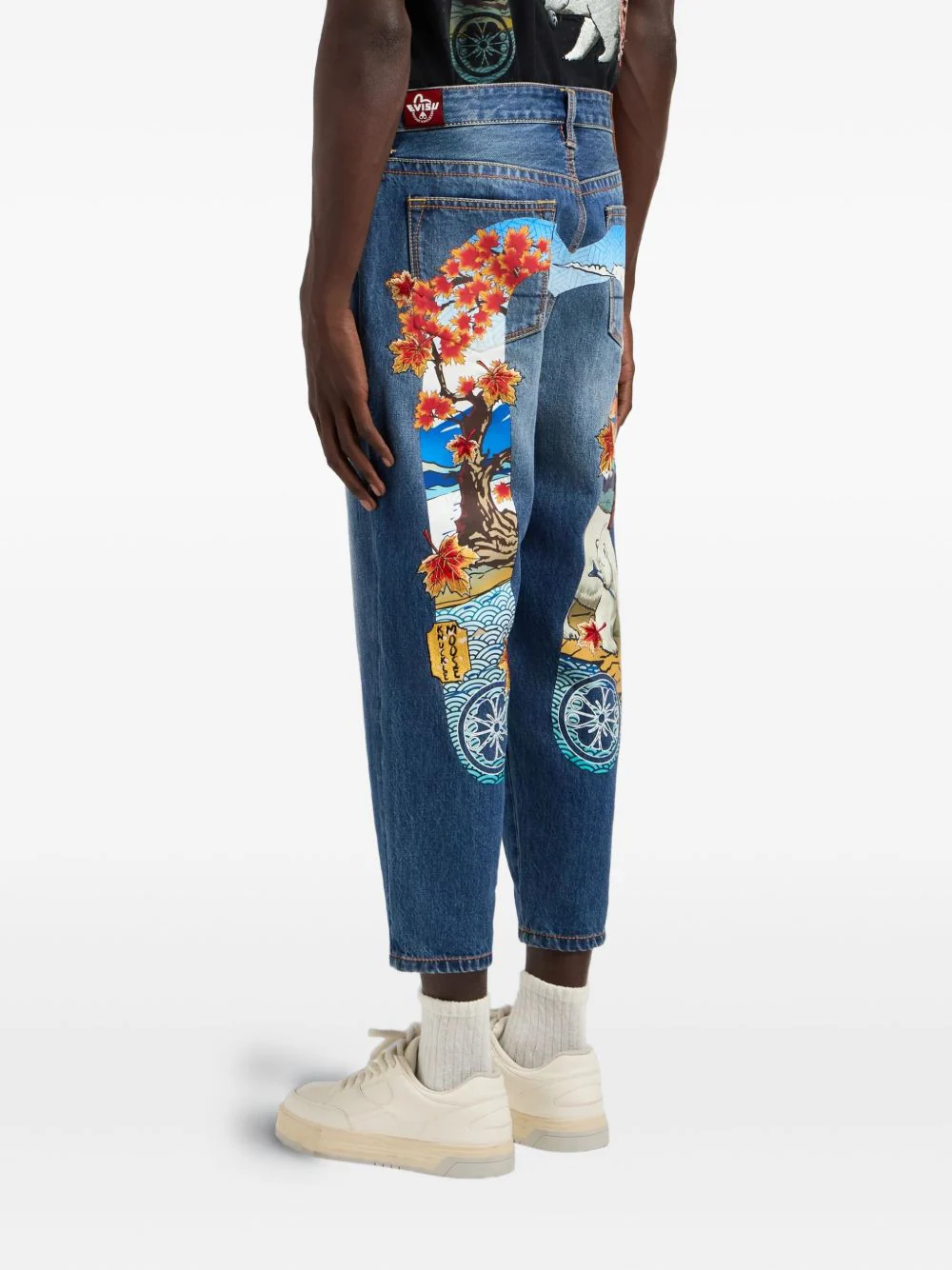X Evisu Embroidered-Logo Jeans - Image 2