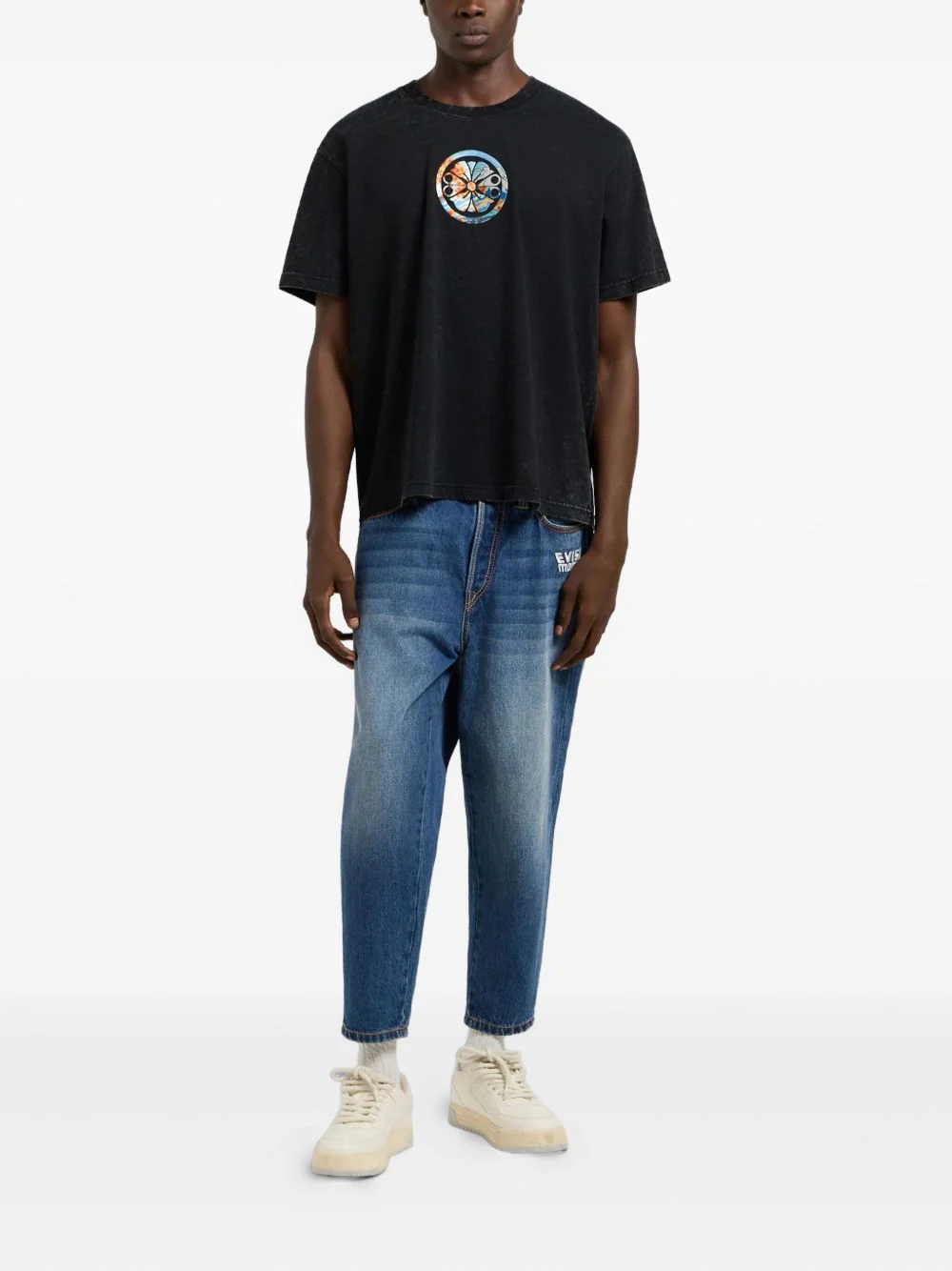 X Evisu Embroidered-Logo Jeans - Image 4