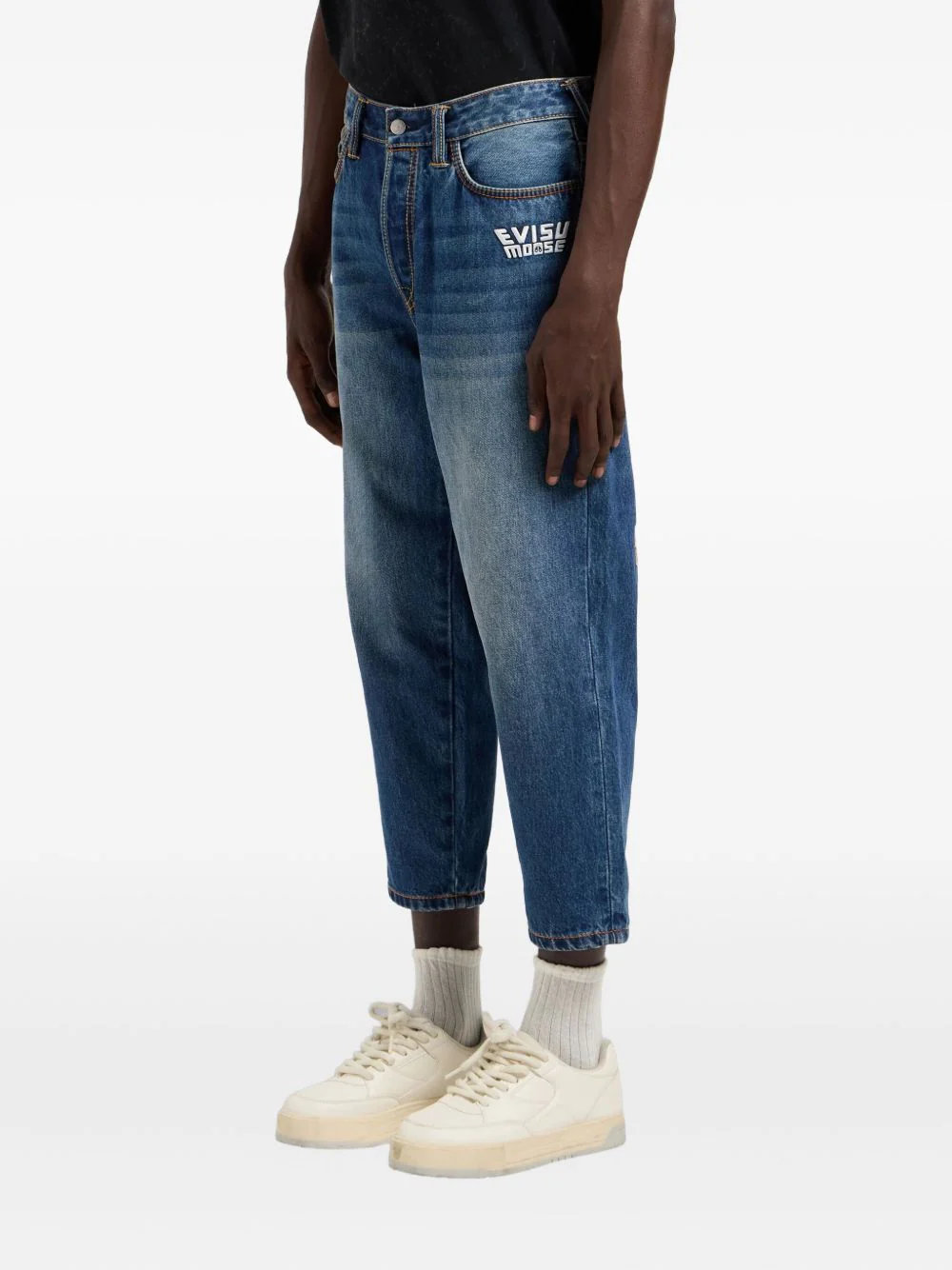 X Evisu Embroidered-Logo Jeans - Image 5