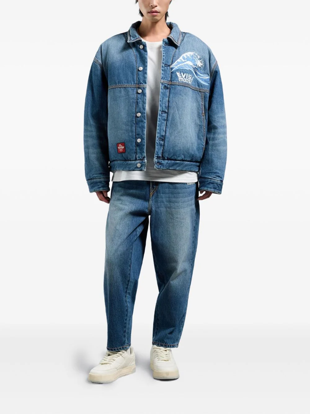 X Evisu Graphic-Print Cotton Jacket - Image 5