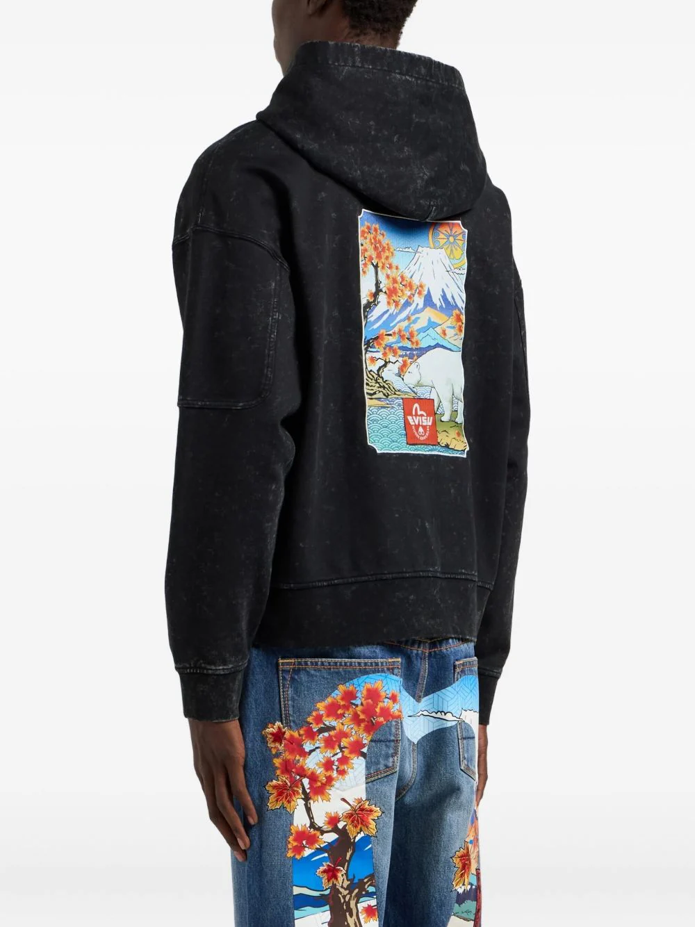 X Evisu Graphic-Print Hoodie - Image 3