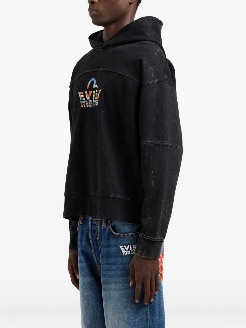 X Evisu Graphic-Print Hoodie - Image 4
