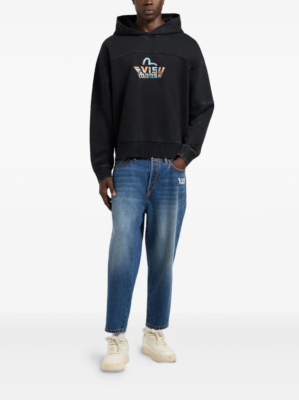X Evisu Graphic-Print Hoodie - Image 5