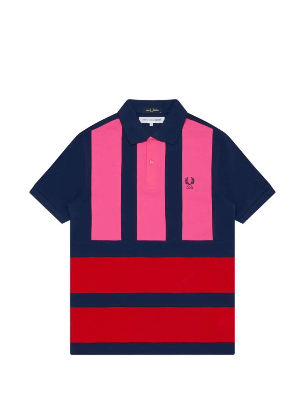 X Ferd Perry Striped Short-Sleeve Polo Shirt