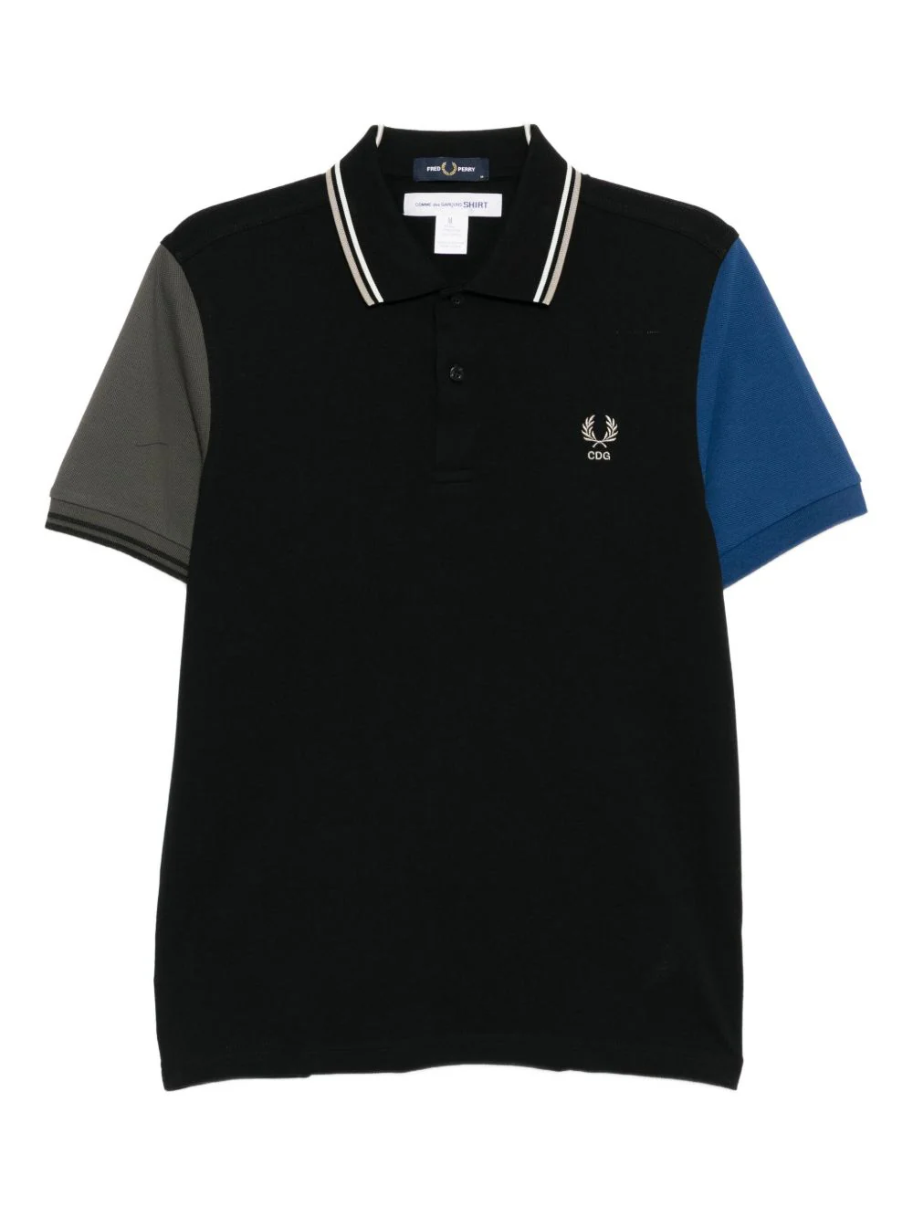 X Fred Perry Colour-Block Short-Sleeve Polo Shirt