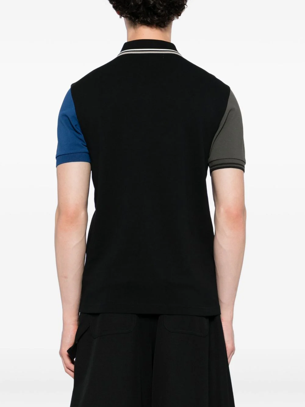 X Fred Perry Colour-Block Short-Sleeve Polo Shirt - Image 5