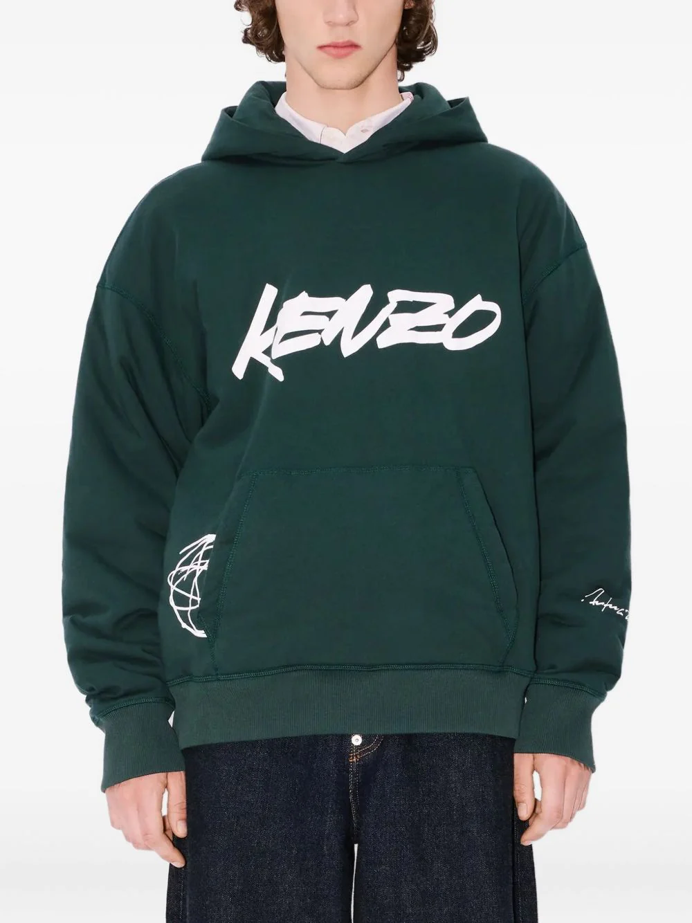 X Futura 2000 Atom-Flower Print Hoodie - Image 2