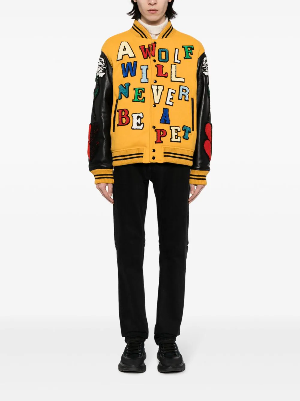 X K. Tolnoe Varsity Bomber Jacket - Image 2