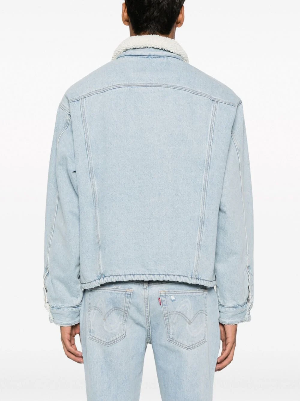 X Levi's Sherpa Trucker Denim Jacket - Image 3
