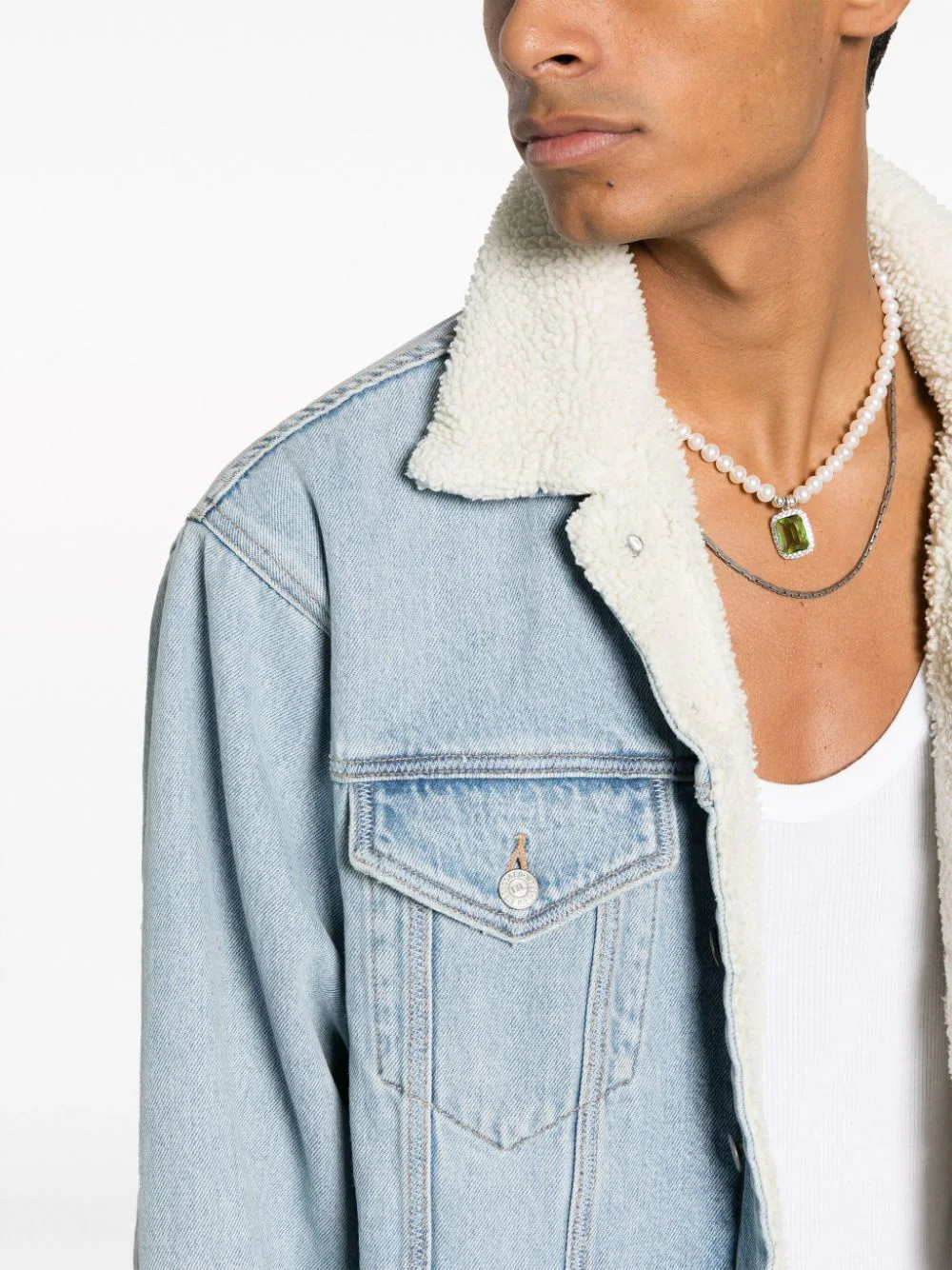 X Levi's Sherpa Trucker Denim Jacket - Image 4
