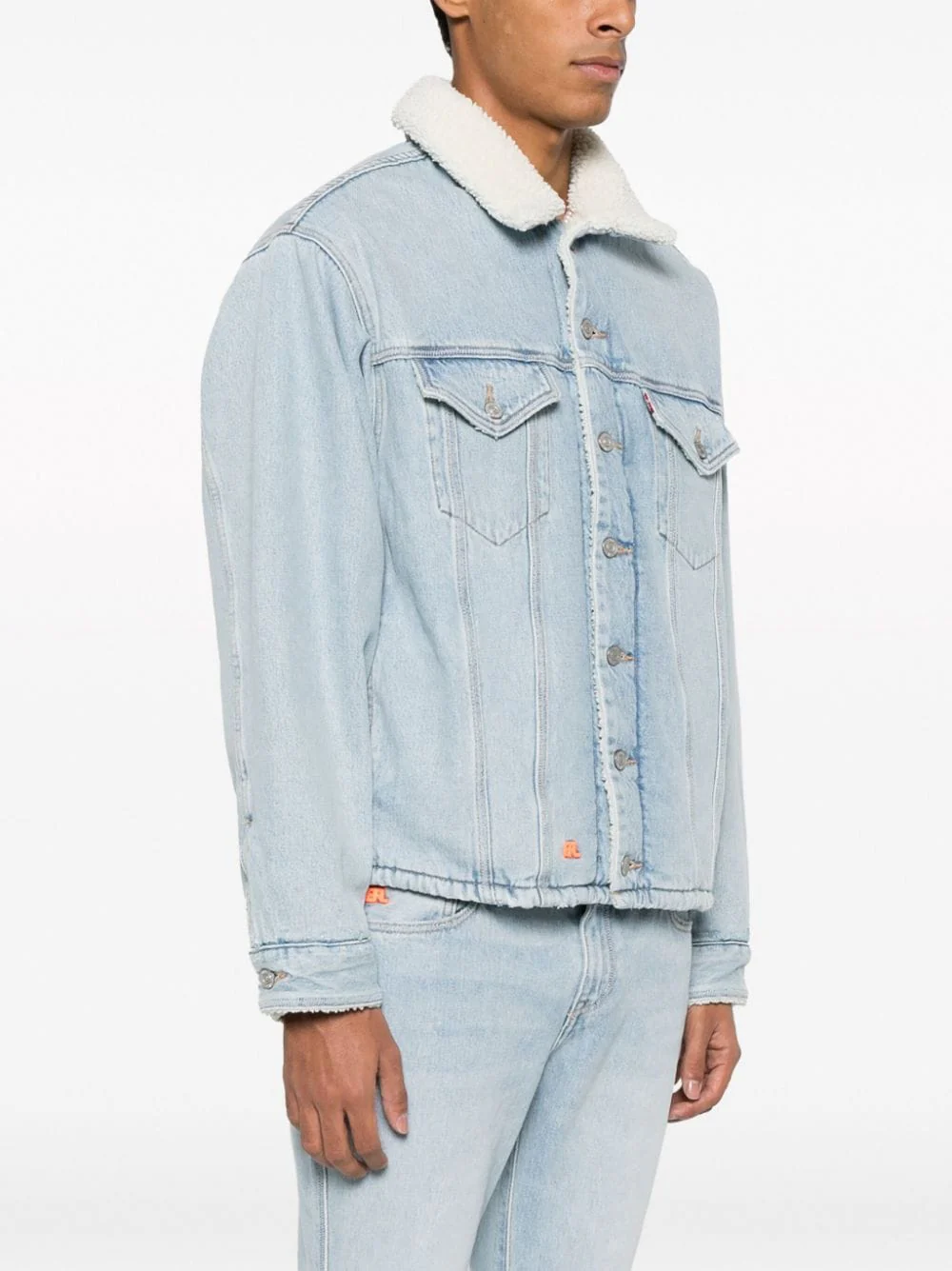 X Levi's Sherpa Trucker Denim Jacket - Image 5