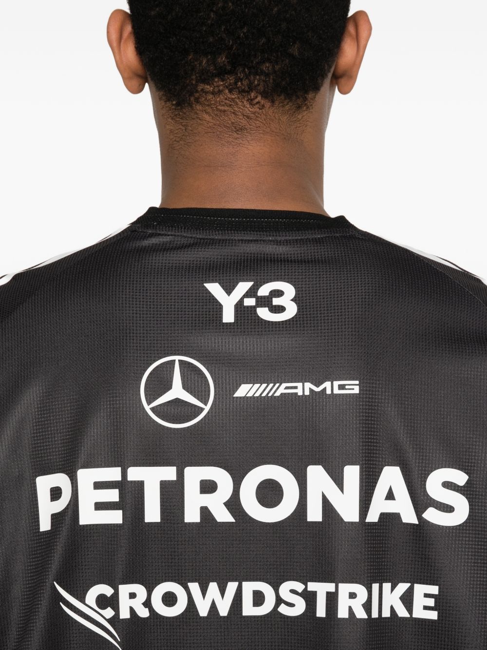 X Mercedes-Amg Petronas F1 Printed Striped Top - Image 4