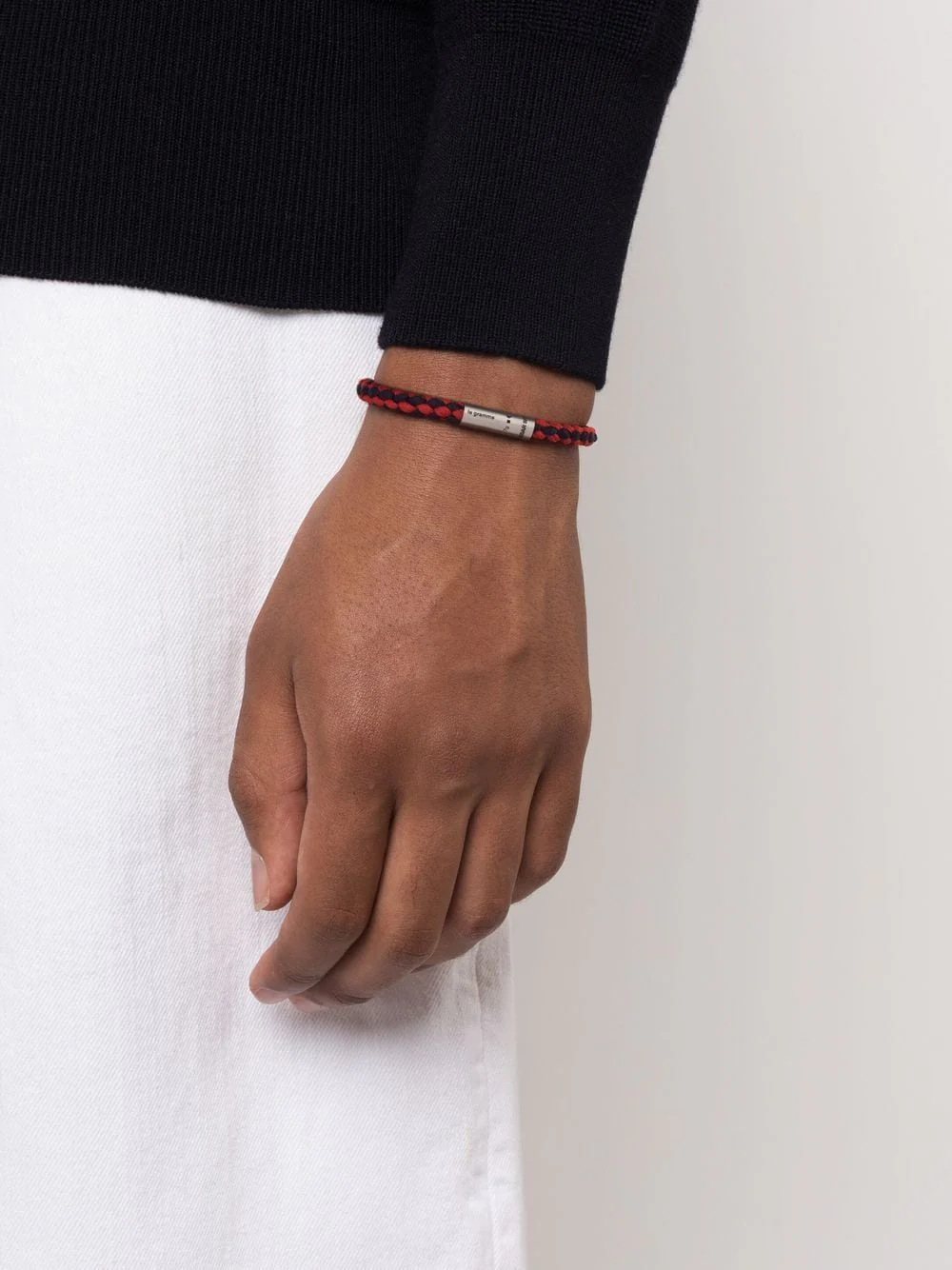 X Orlebar Brown Engraved-Logo Bracelet - Image 3