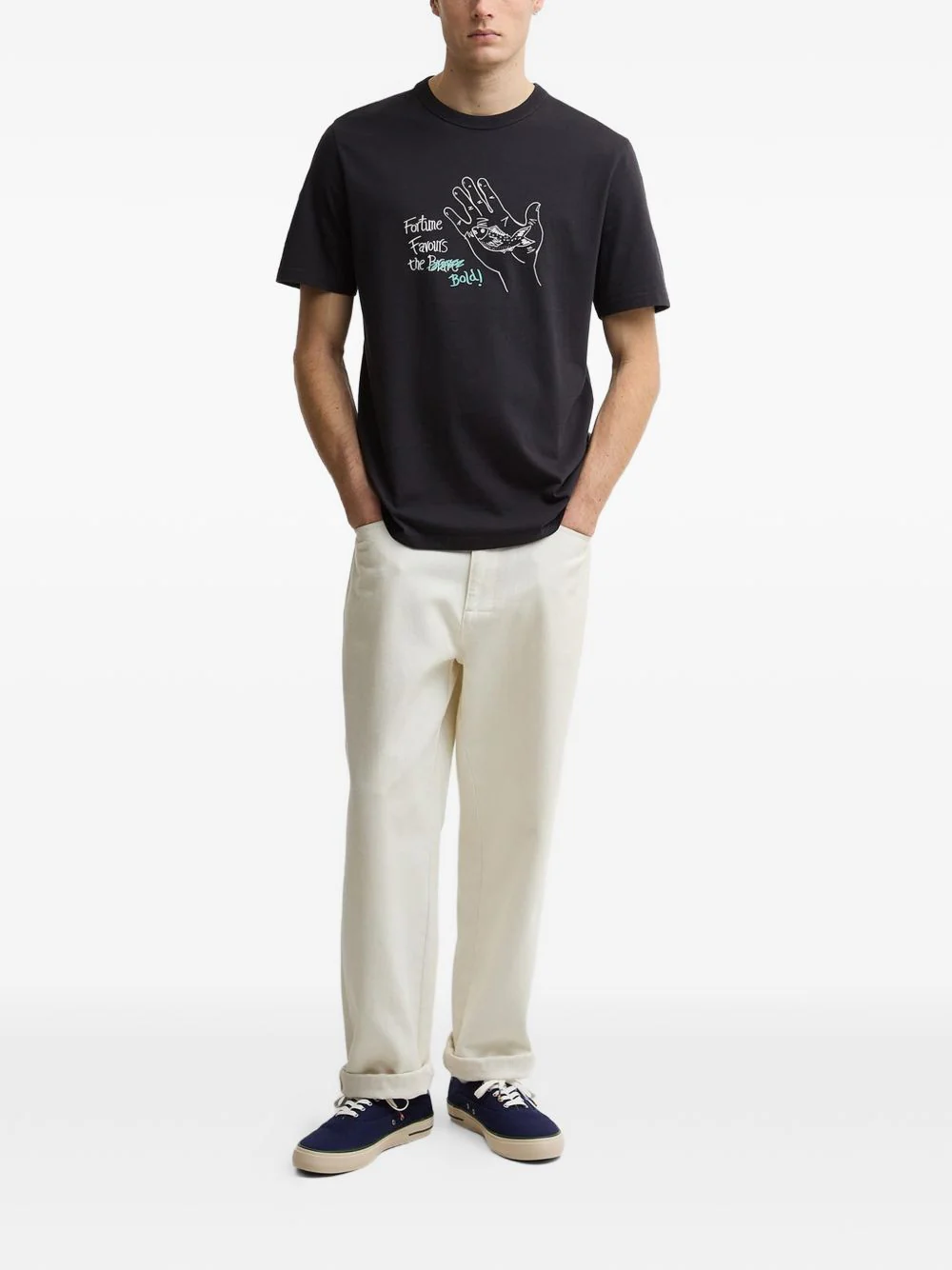 X Paul Smith Fortune Fish-Print T-Shirt - Image 2