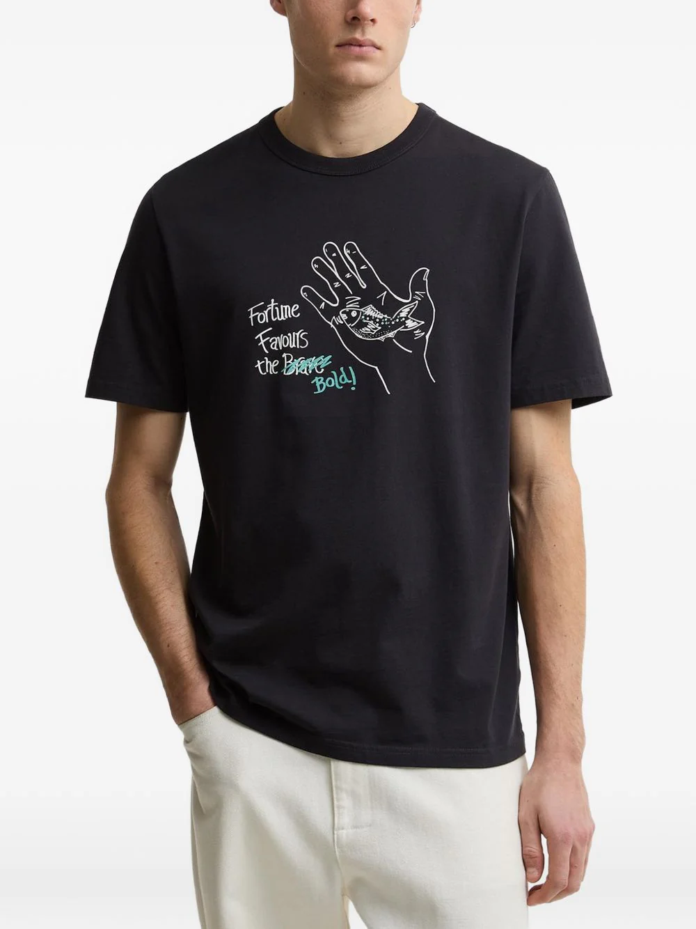 X Paul Smith Fortune Fish-Print T-Shirt - Image 5