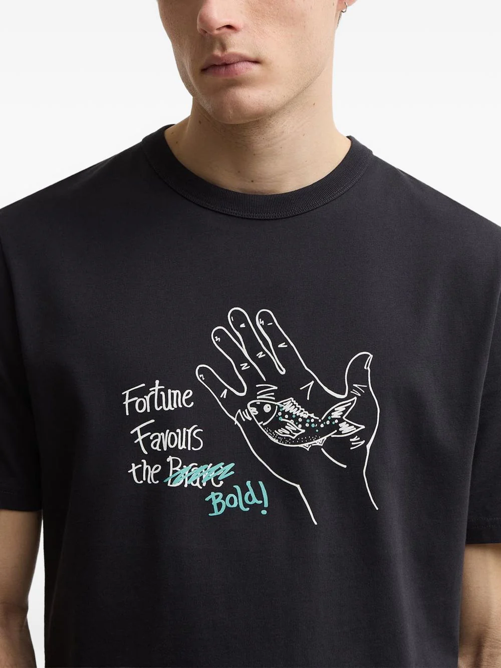 X Paul Smith Fortune Fish-Print T-Shirt - Image 6