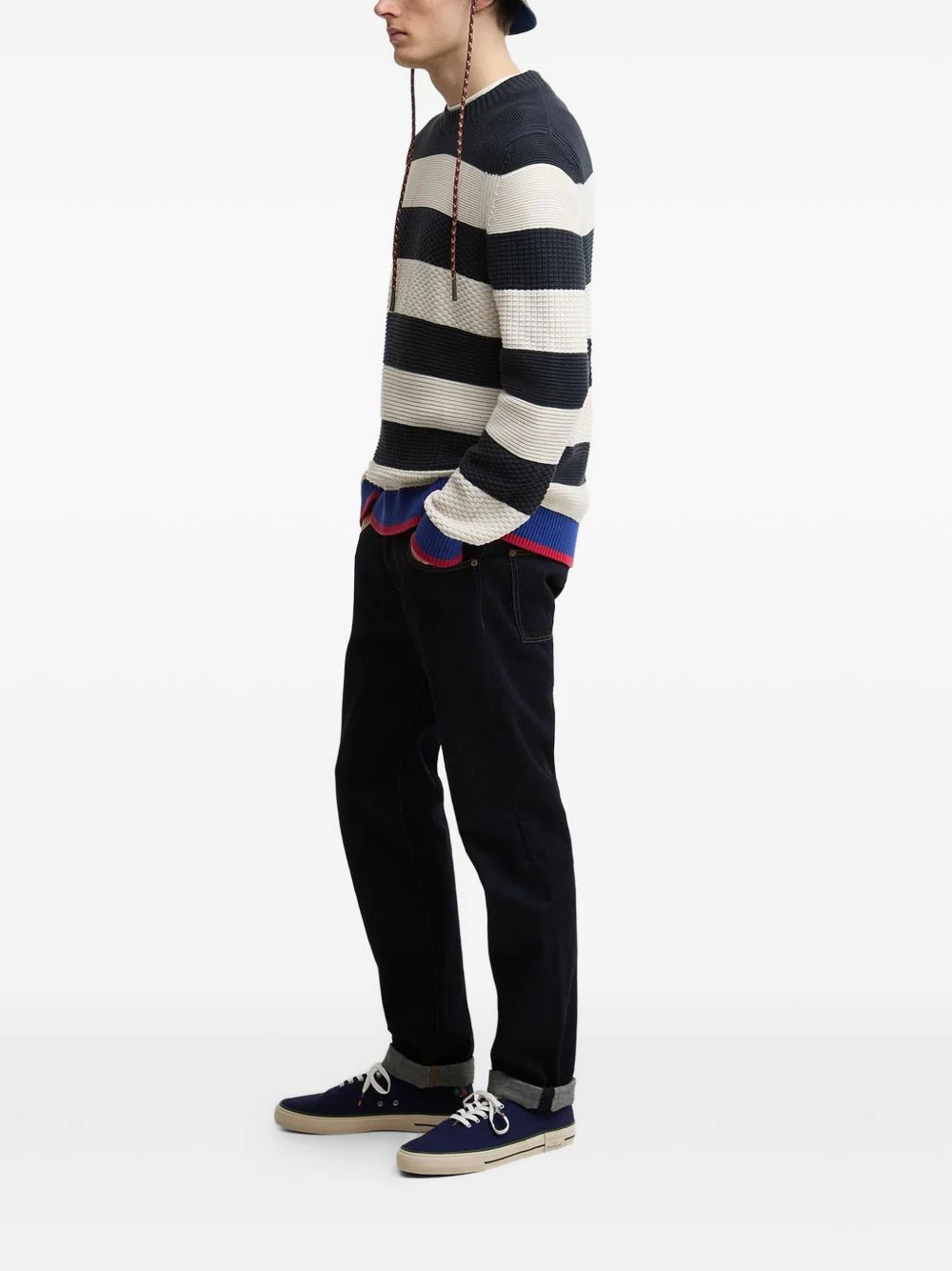 X Paul Smith Striped Textured Sweater - Image 5