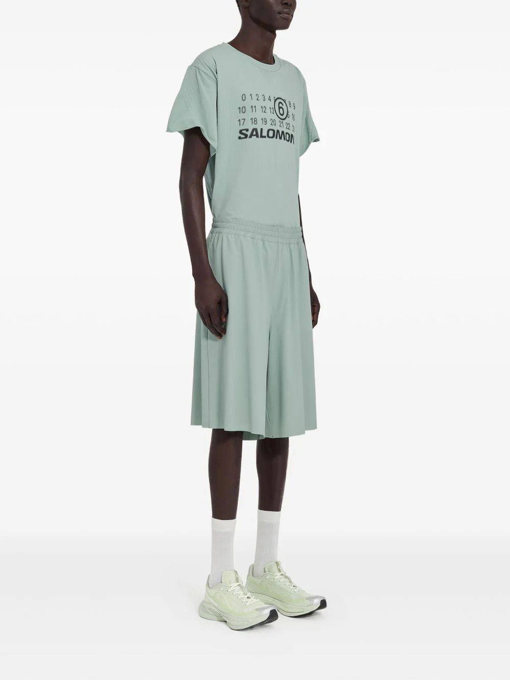 X Salomon Numbers-Print Shorts - Image 3