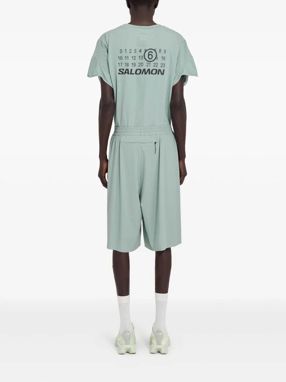 X Salomon Numbers-Print Shorts - Image 4