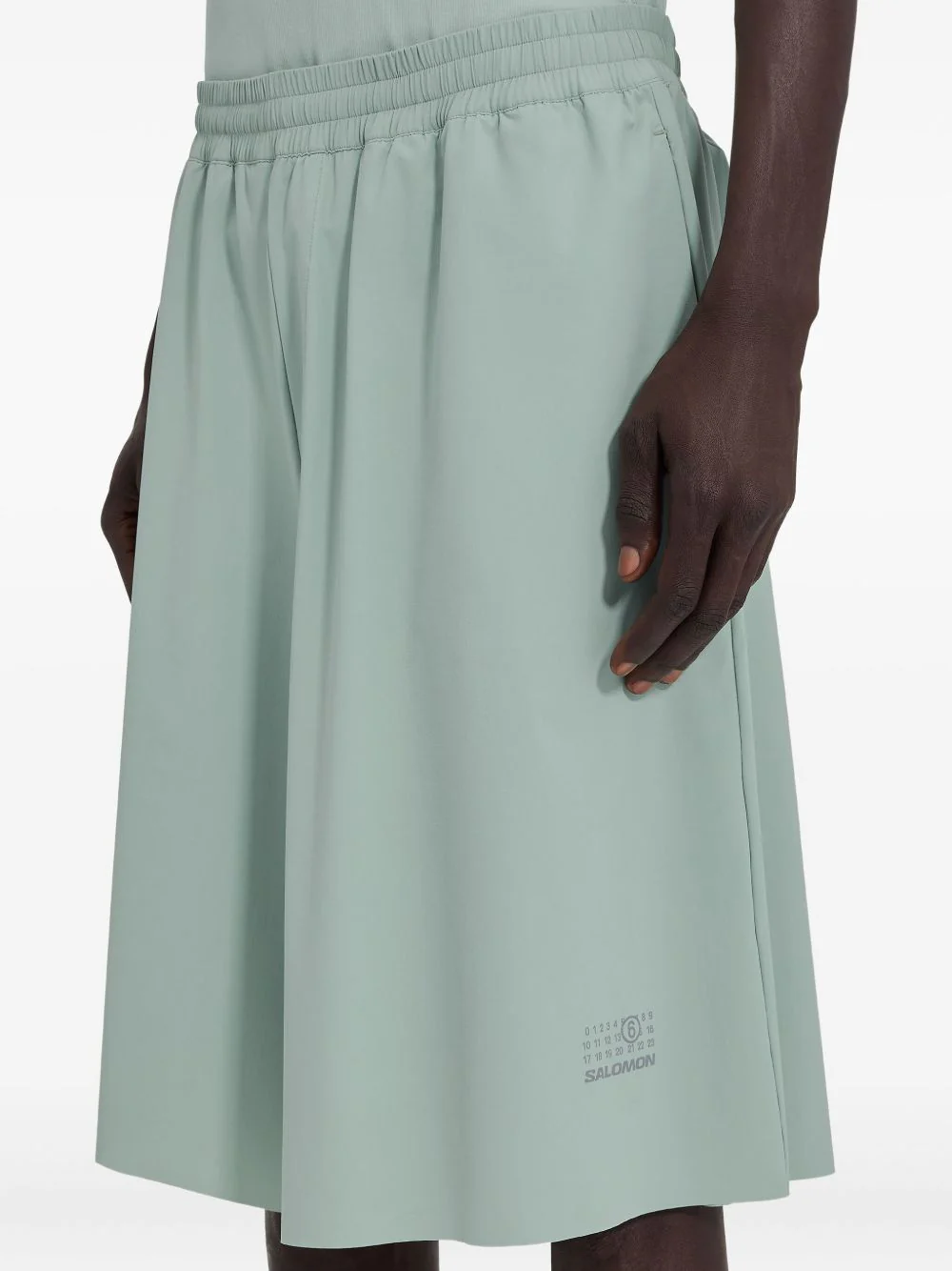 X Salomon Numbers-Print Shorts - Image 5