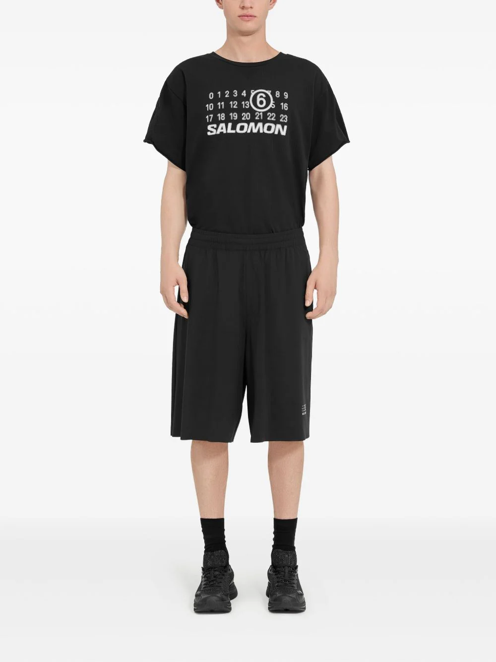X Salomon Numbers-Print Shorts - Image 2