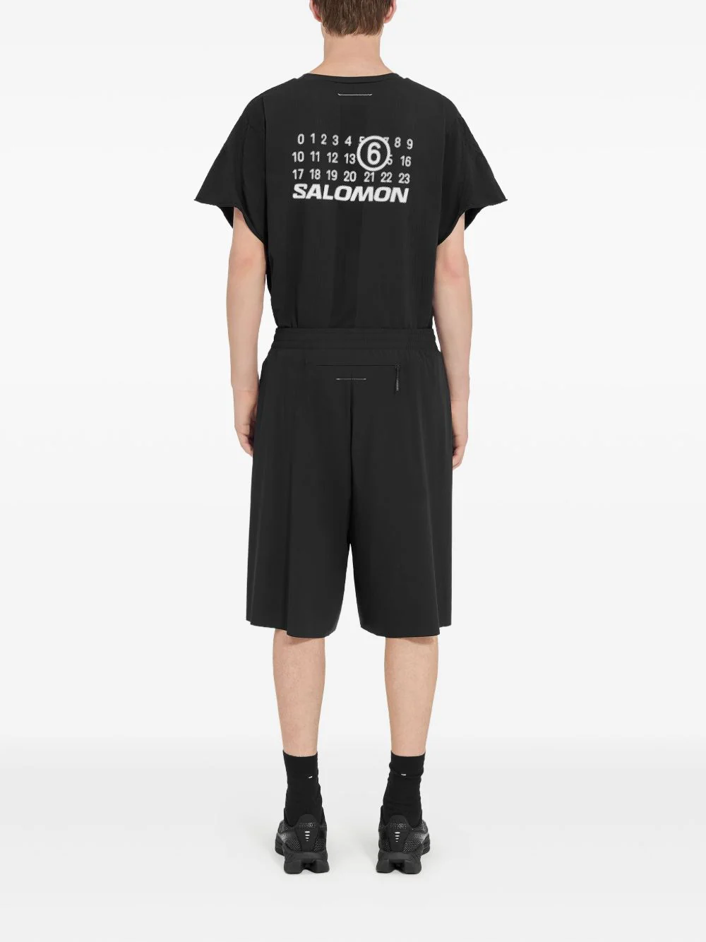 X Salomon Numbers-Print Shorts - Image 5