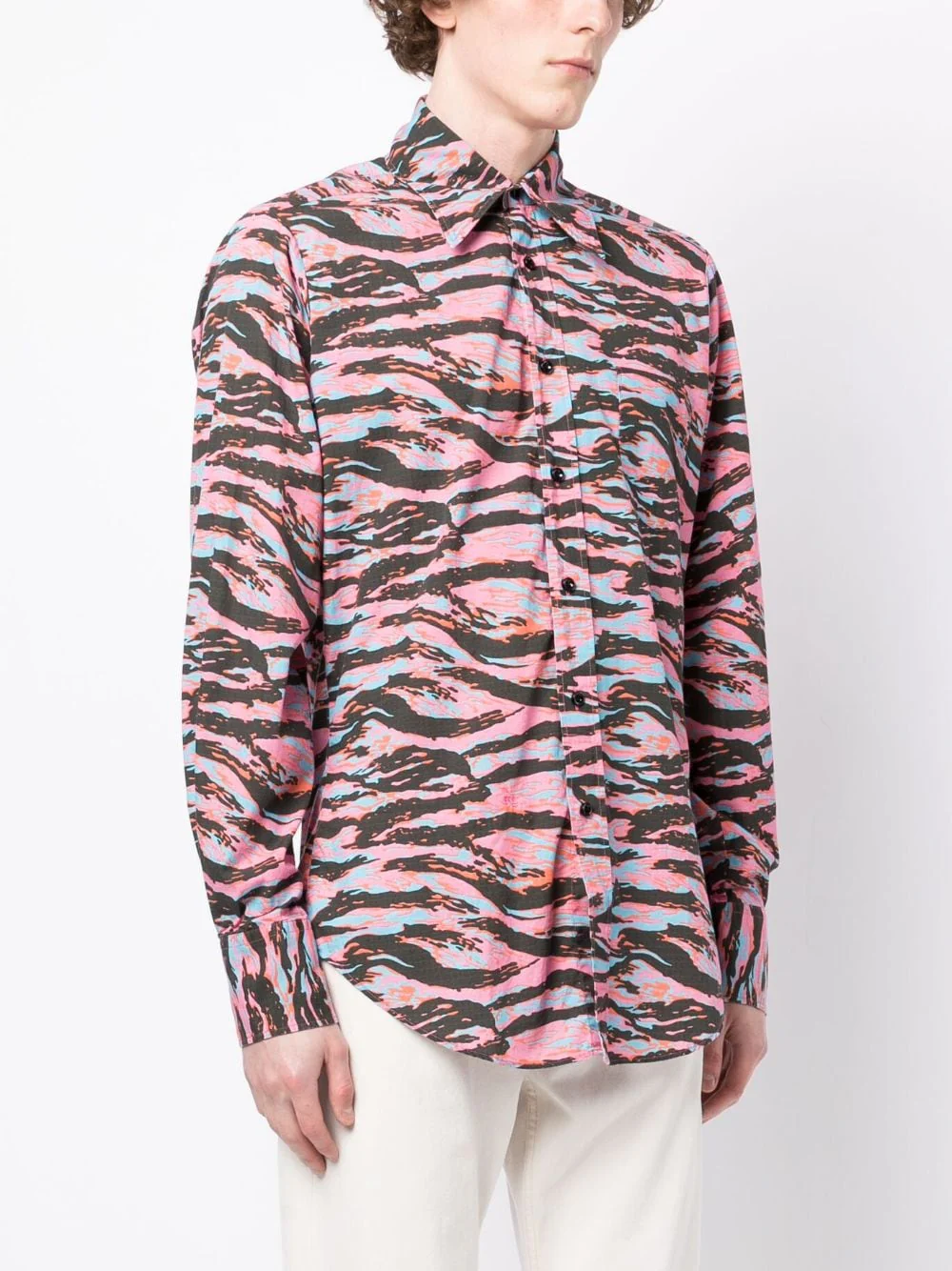 Zebra-Print Cotton Shirt - Image 2