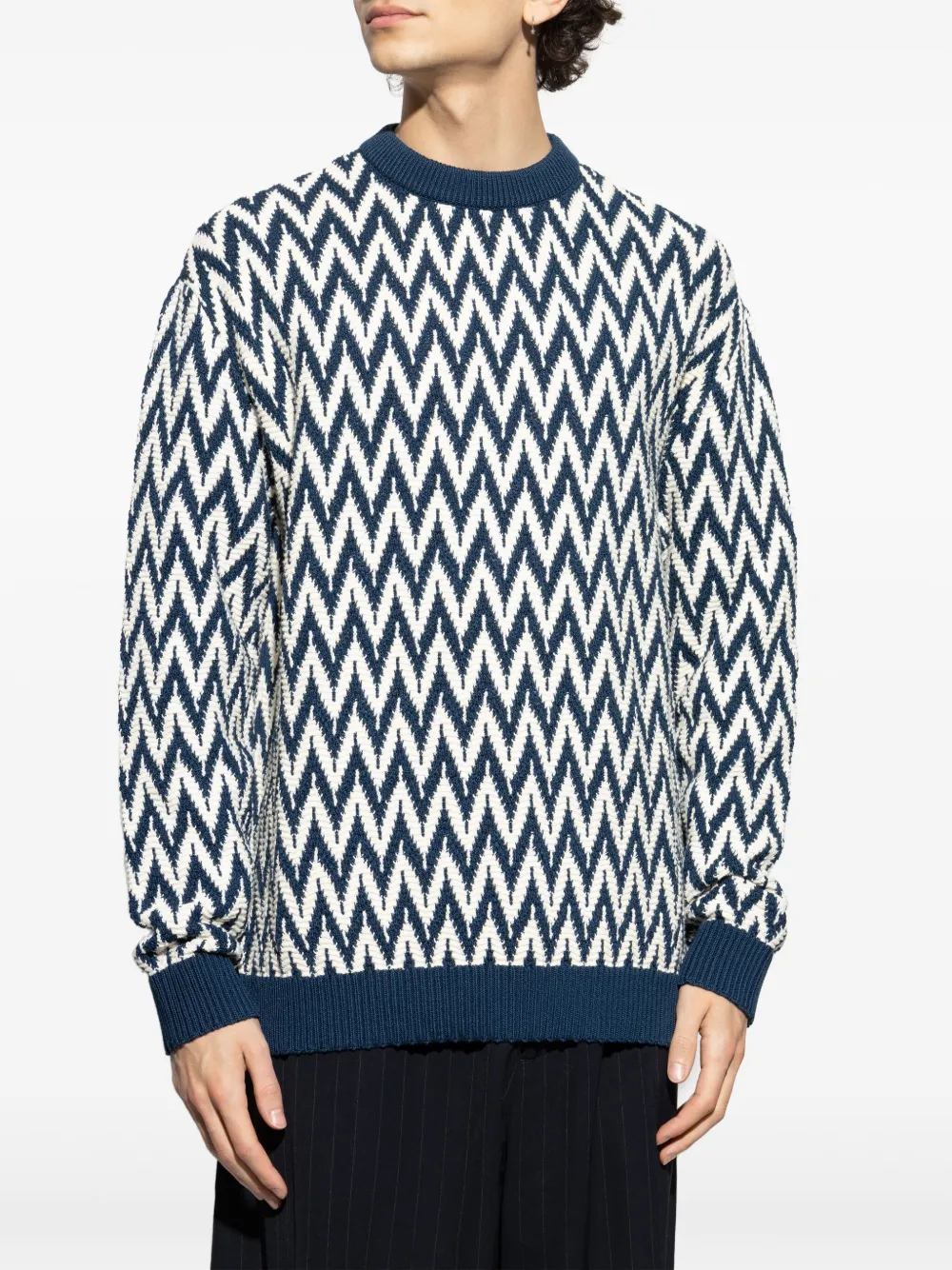 Zigzag Motif Sweater - Image 3
