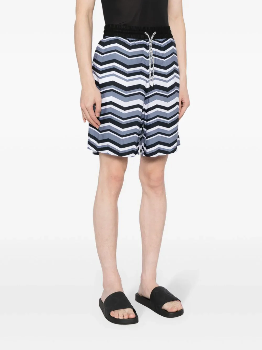 Zigzag-Print Cotton Track Pants - Image 2