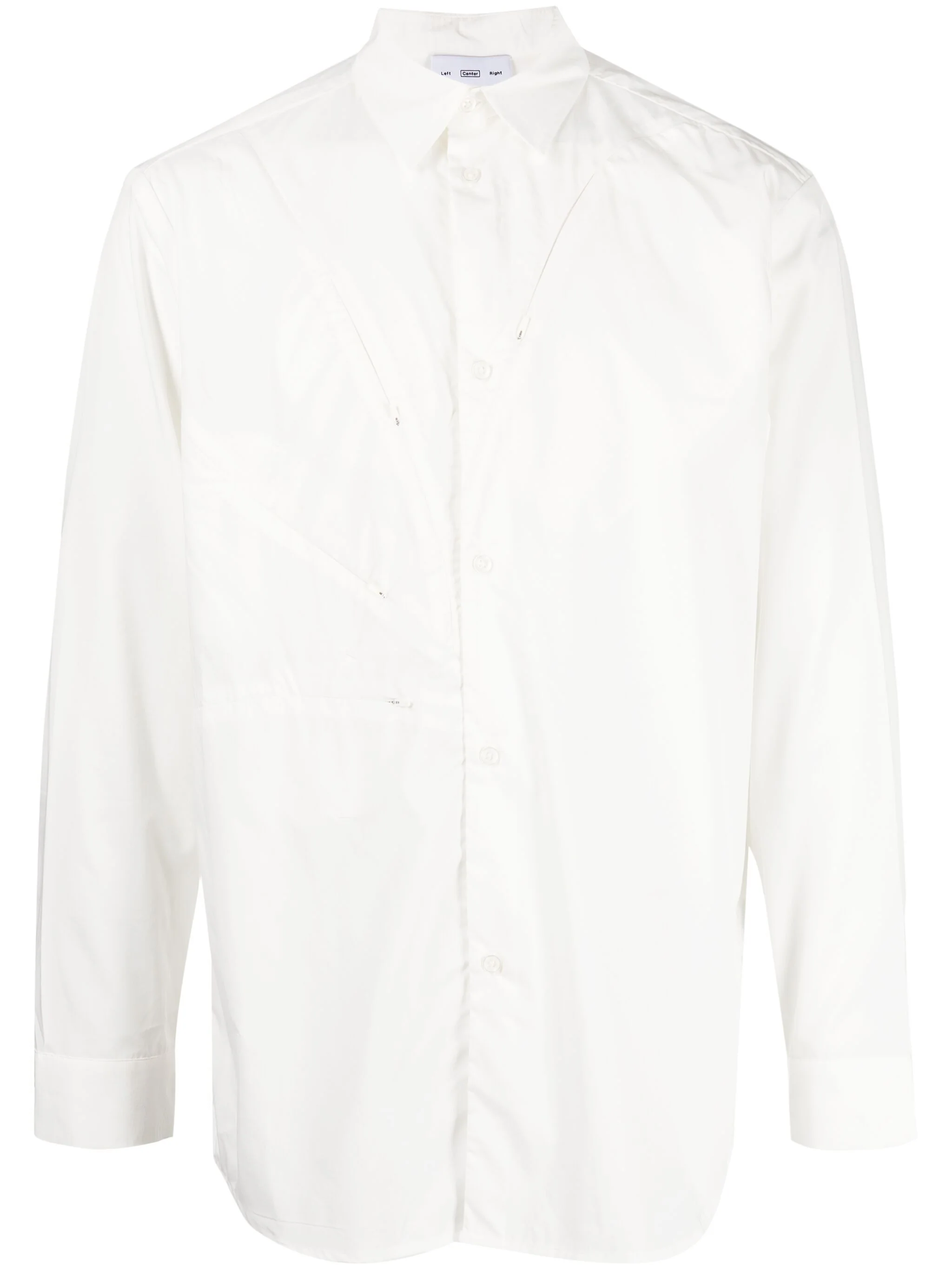 Zip-Detail Long-Sleeve Shirt