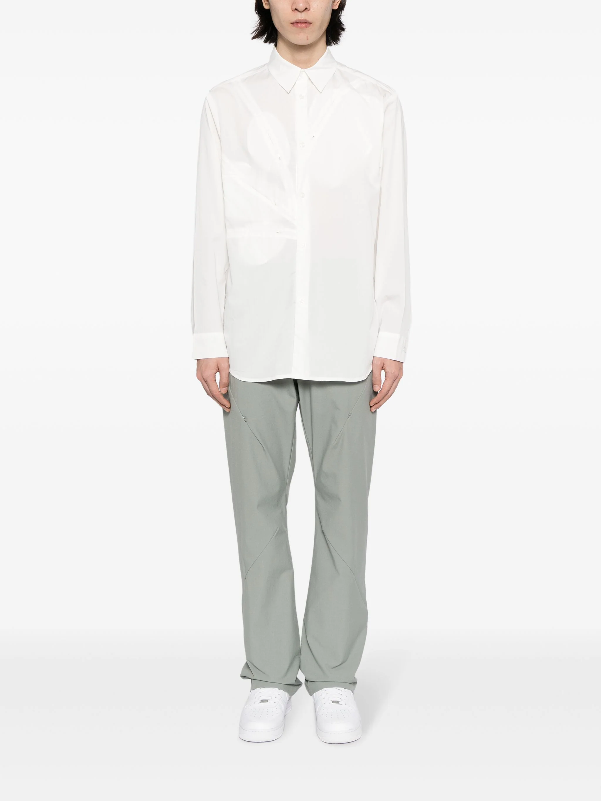 Zip-Detail Long-Sleeve Shirt - Image 2