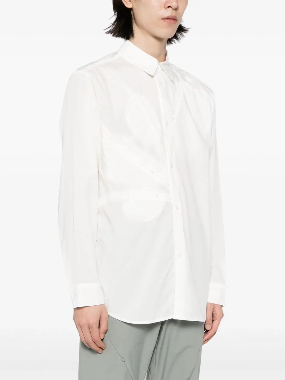 Zip-Detail Long-Sleeve Shirt - Image 3