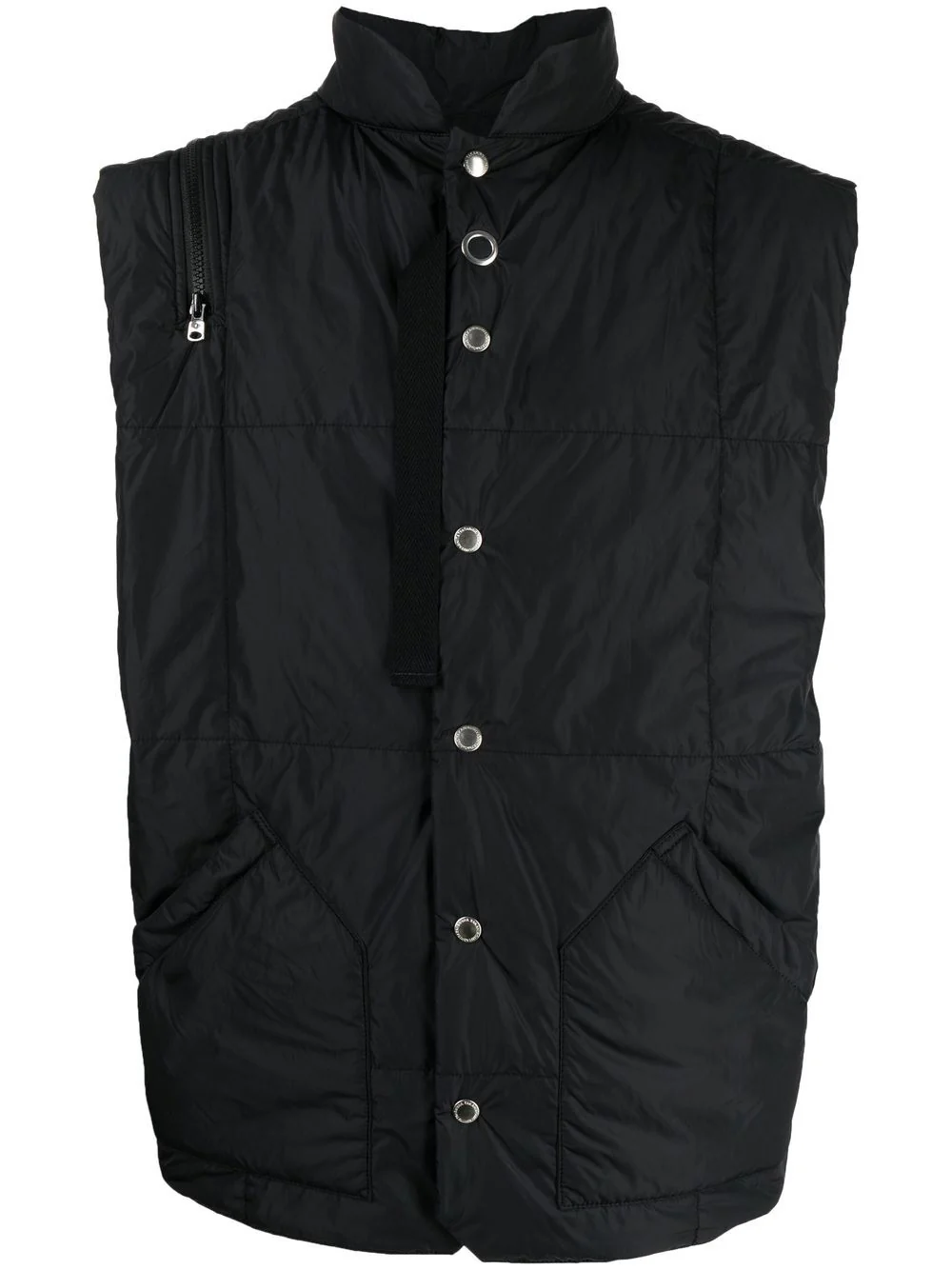 Zip-Detail Padded Gilet Jacket - Image 2
