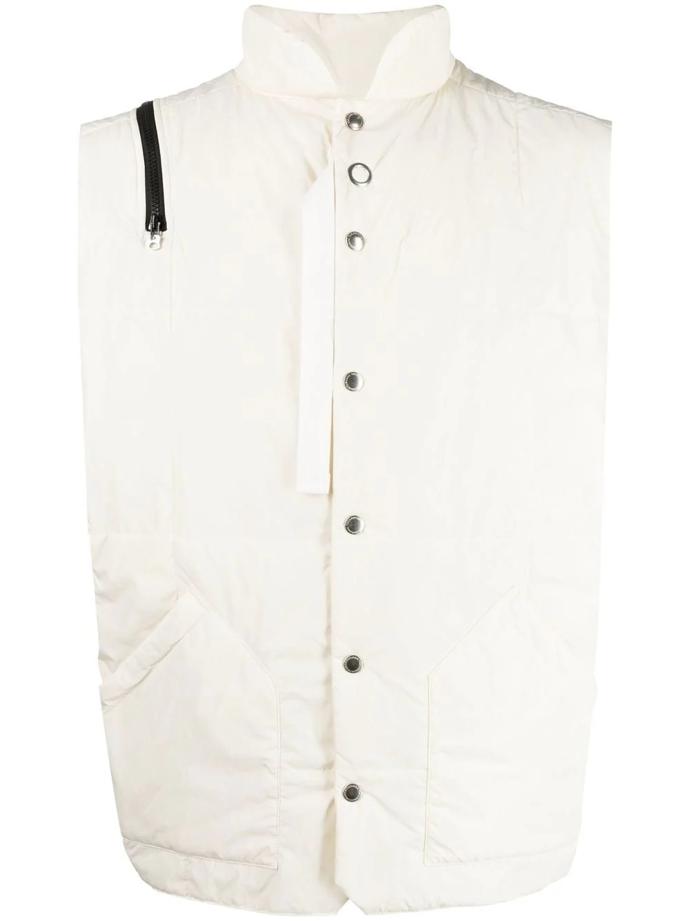 Zip-Detail Padded Gilet Jacket - Image 2