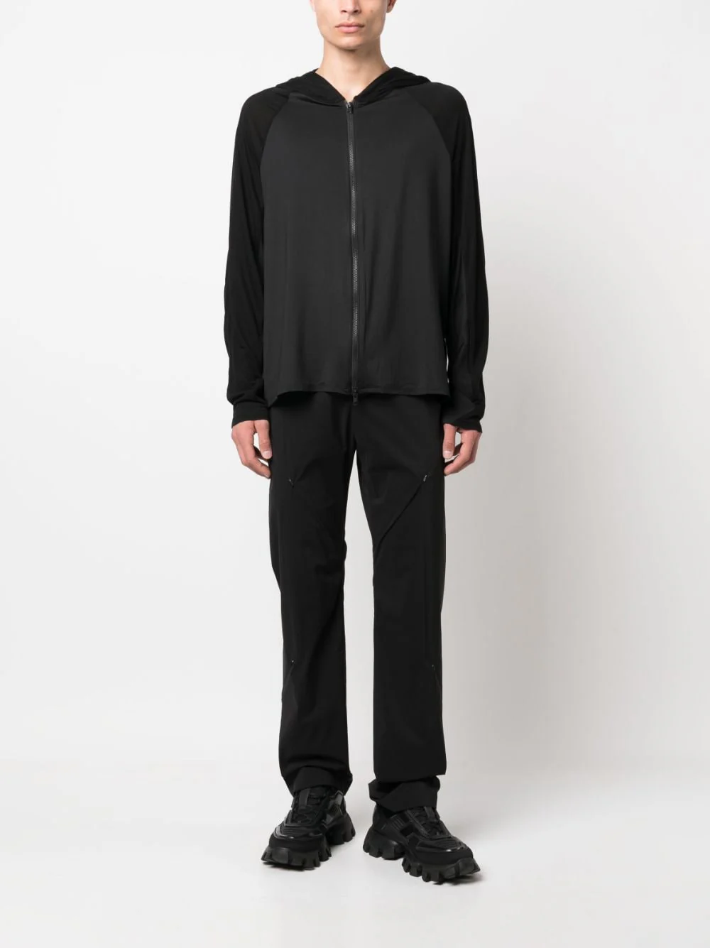 Zip-Details Flared Trousers - Image 4