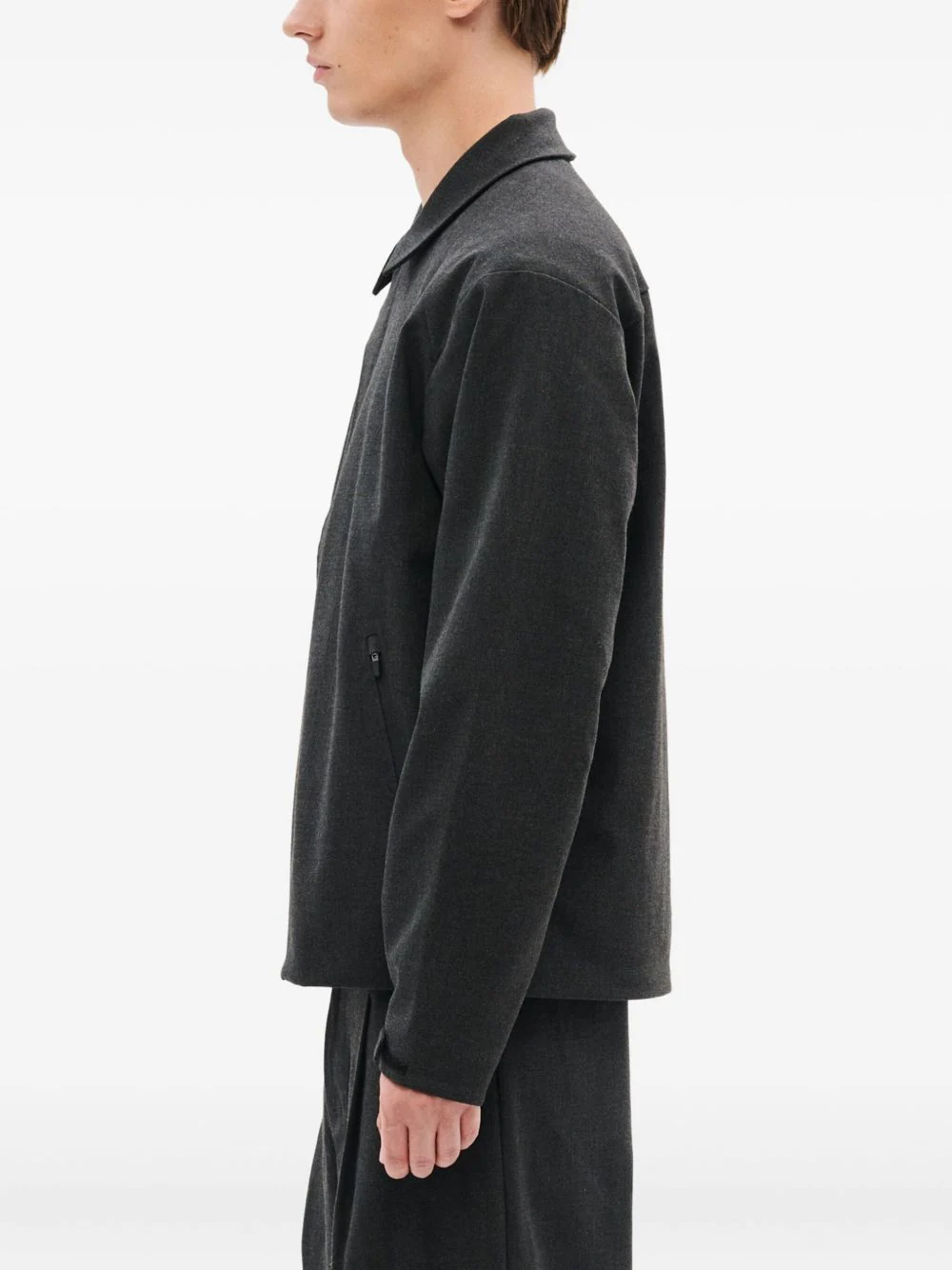 Zip-Fastening Collared Jacket - Image 3