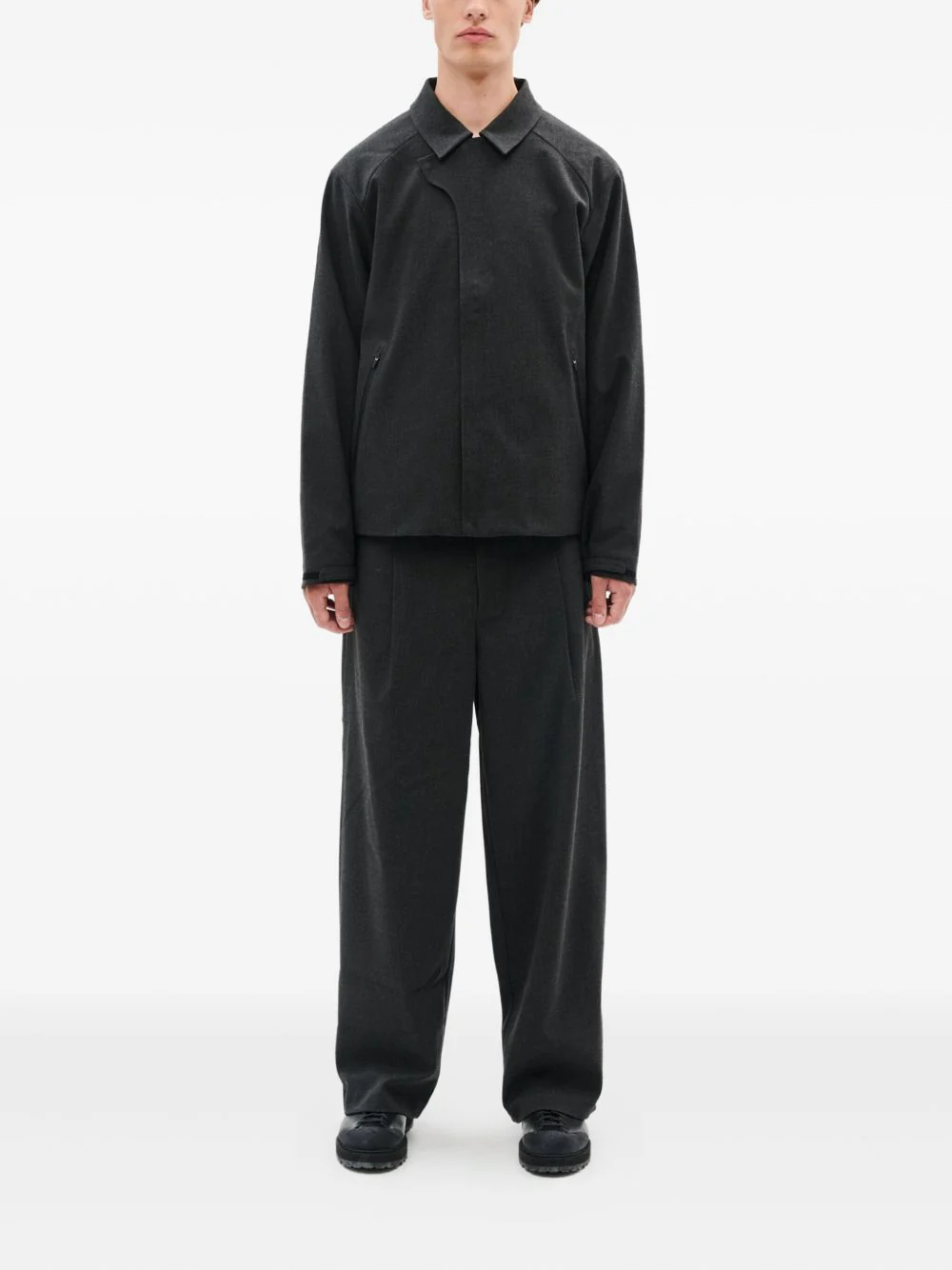 Zip-Fastening Collared Jacket - Image 4
