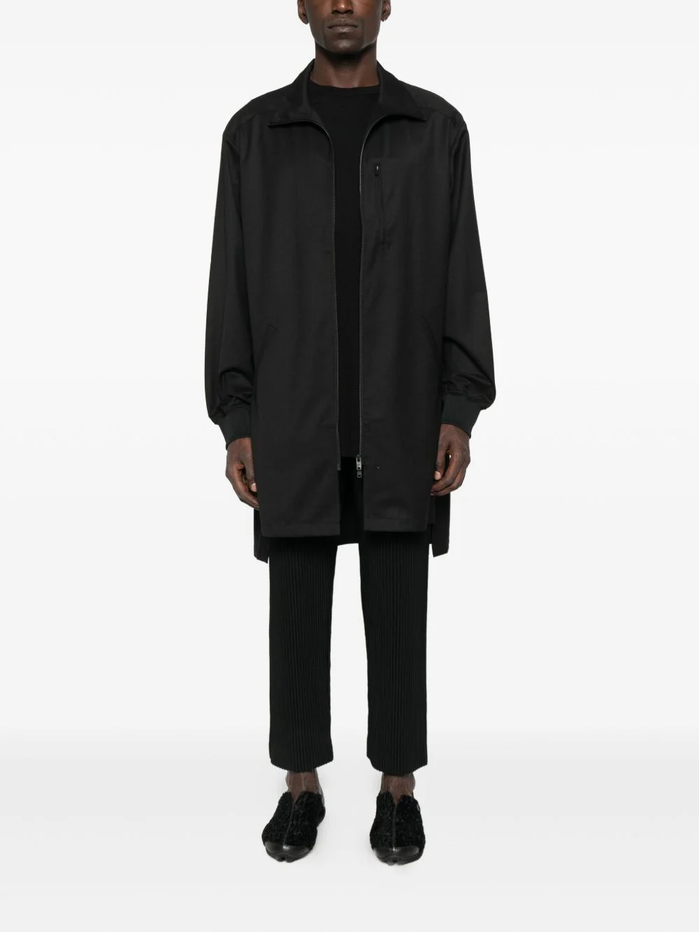 Zip-Front Long Jacket - Image 2