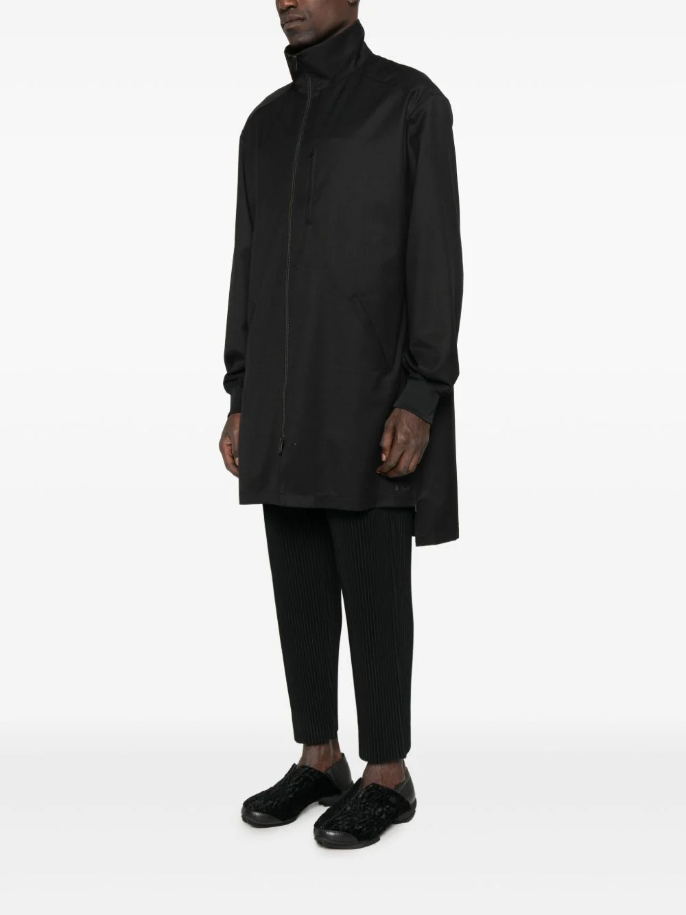 Zip-Front Long Jacket - Image 5