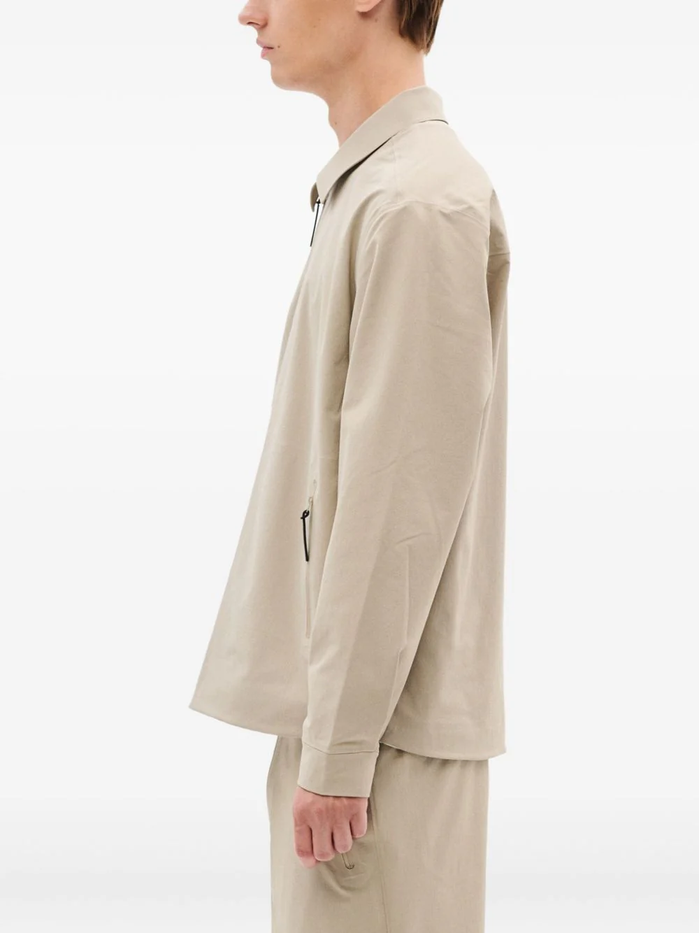 Zip-Front Pocket Shirt Jacket - Image 3