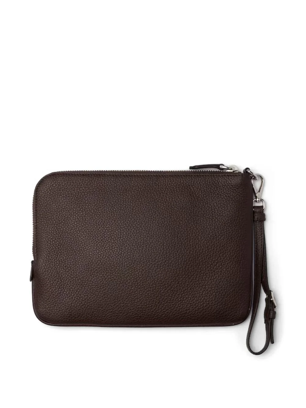 Zip Leather Clutch Bag - Image 4
