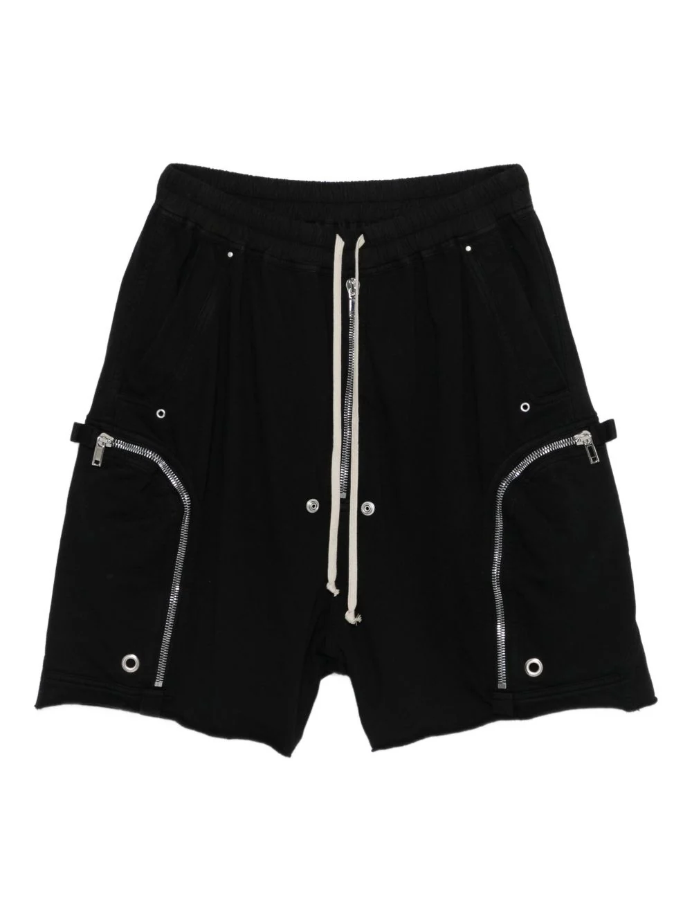 Zip-Pocket Drawstring Shorts